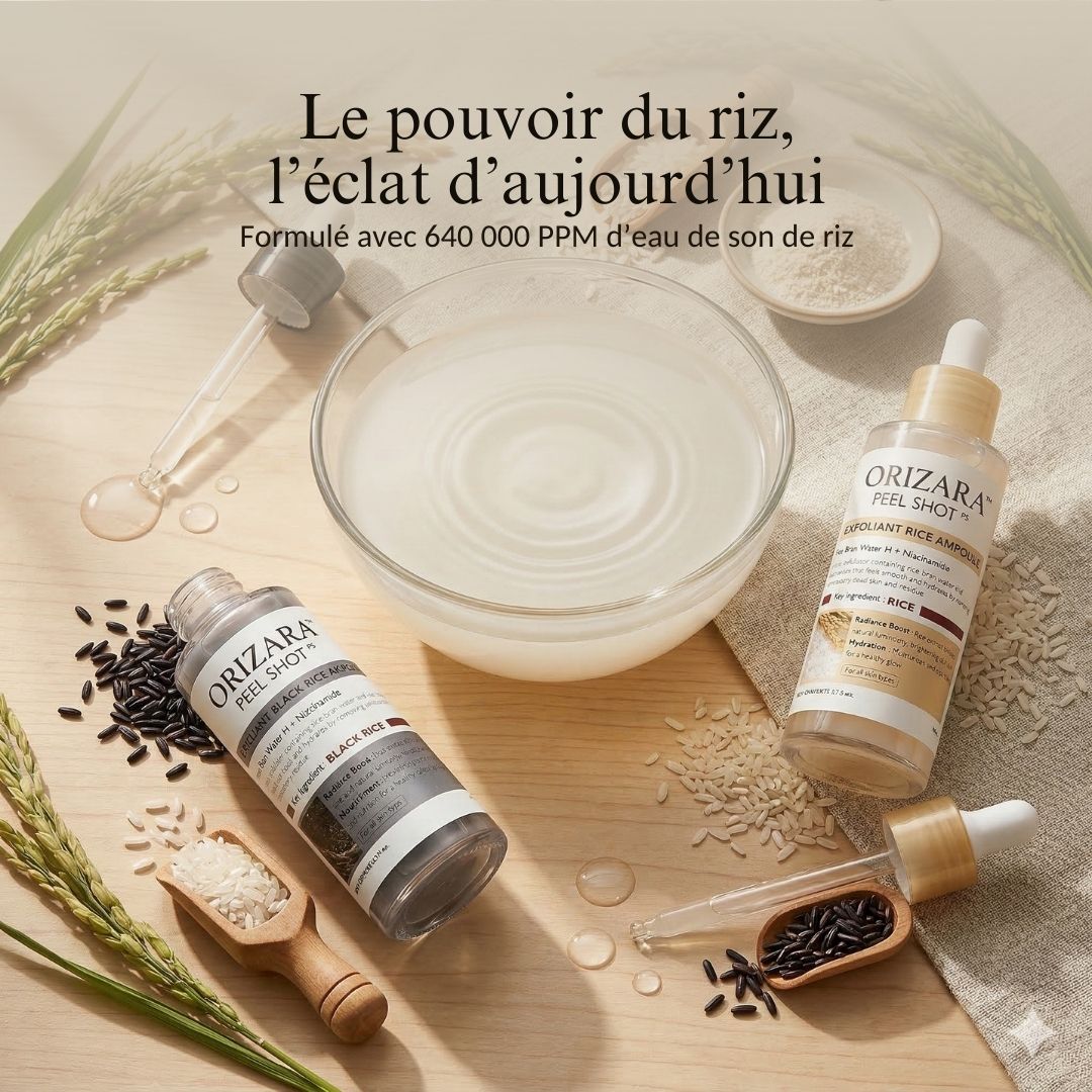 ORIZARA™ Peel Shot — Sérum Exfoliant au Riz