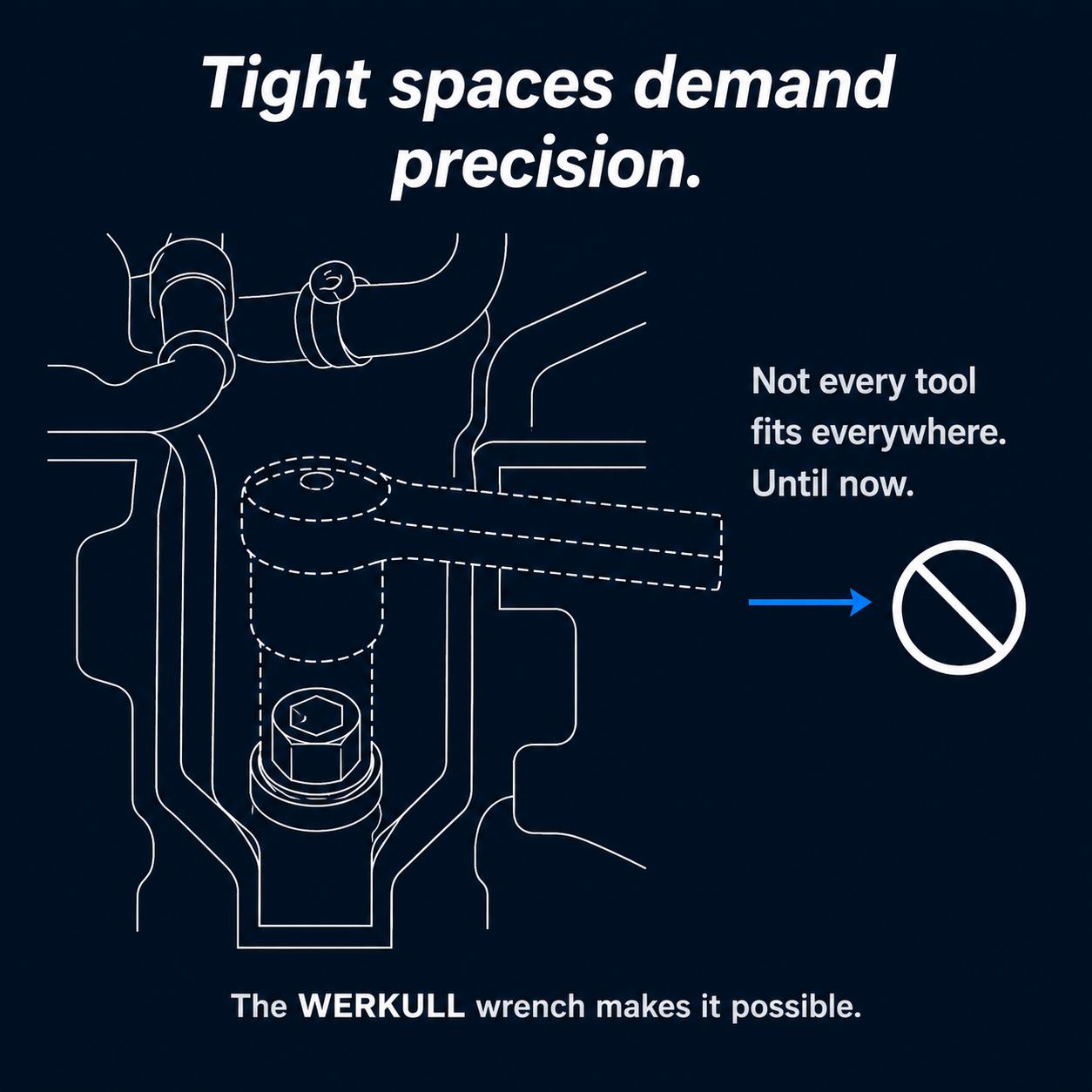 Offset Extension Wrench — Tight-Space Torque Adapter Tool
