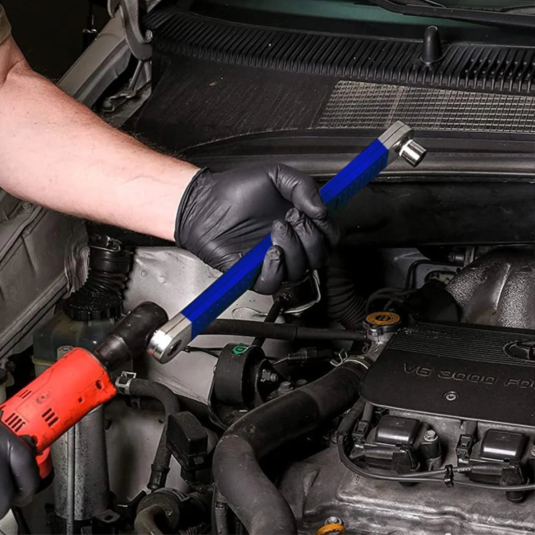 Offset Extension Wrench — Tight-Space Torque Adapter Tool