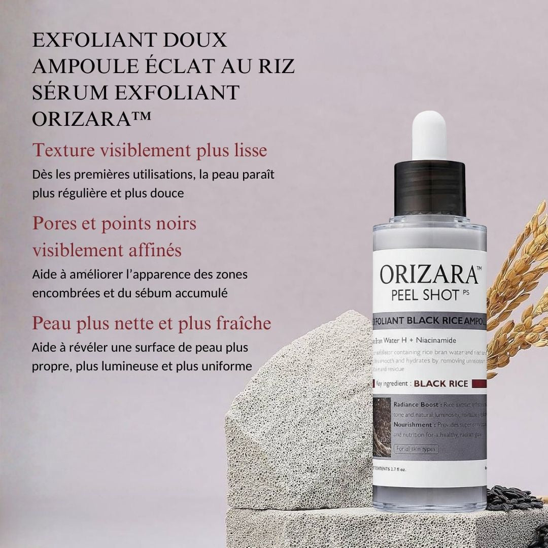 ORIZARA™ Peel Shot — Sérum Exfoliant au Riz