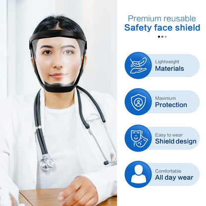 Anti-Fog Full Face Shield — ANSI Z87 Rated Protective Safety Visor