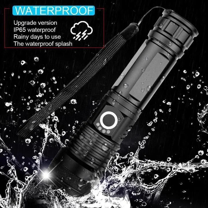 Ultra-Bright XHP50.2 LED Flashlight — High-Lumen Tactical Torch