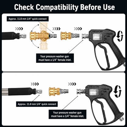 Radiator Flush Wand — 4500 PSI High-Pressure Cleaning Tool