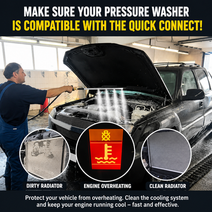 Radiator Flush Wand — 4500 PSI High-Pressure Cleaning Tool