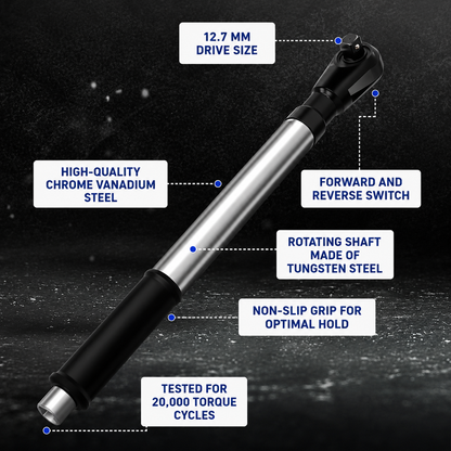 1/2 in Right-Angle Socket Adapter — Industrial Torque Extension Tool