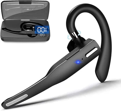 Bluetooth 5.1 Noise-Cancelling Trucker Headset — Dual Mic Wireless Earpiece