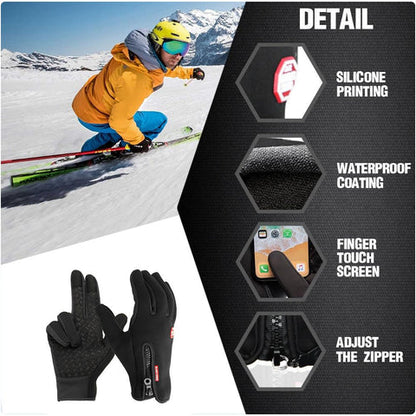 Electric Heated Gloves — Thermal Winter Gloves for Cycling, Skiing & Outdoor Use